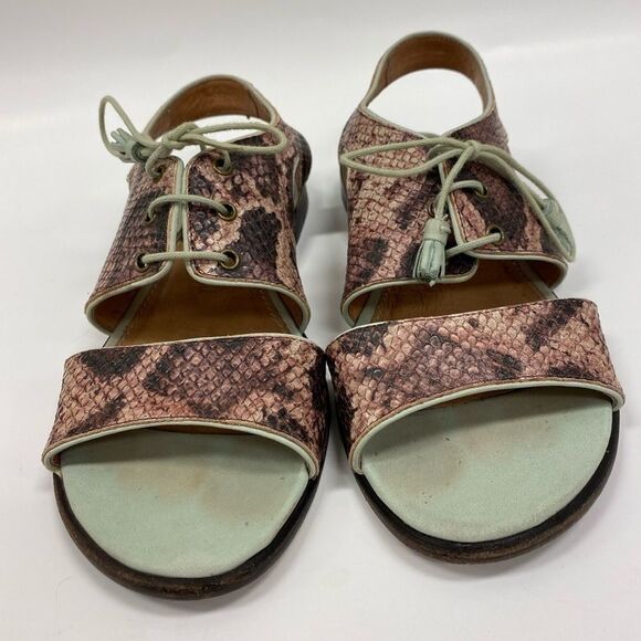 SCHULER and sons Philadelphia snake skin sandals - Picture 3 of 6